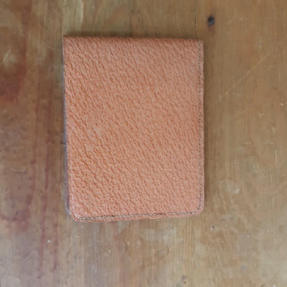 Vintage Coca Cola Mens Orange Pigskin Leather Wallet